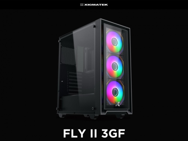 Vỏ máy tính XIGMATEK FLY II 3GF (EN44663) - GAMING ATX, KÈM 03 FAN XIGMATEK G20F